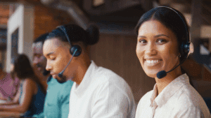 Personnel de call center basé à Antananarivo