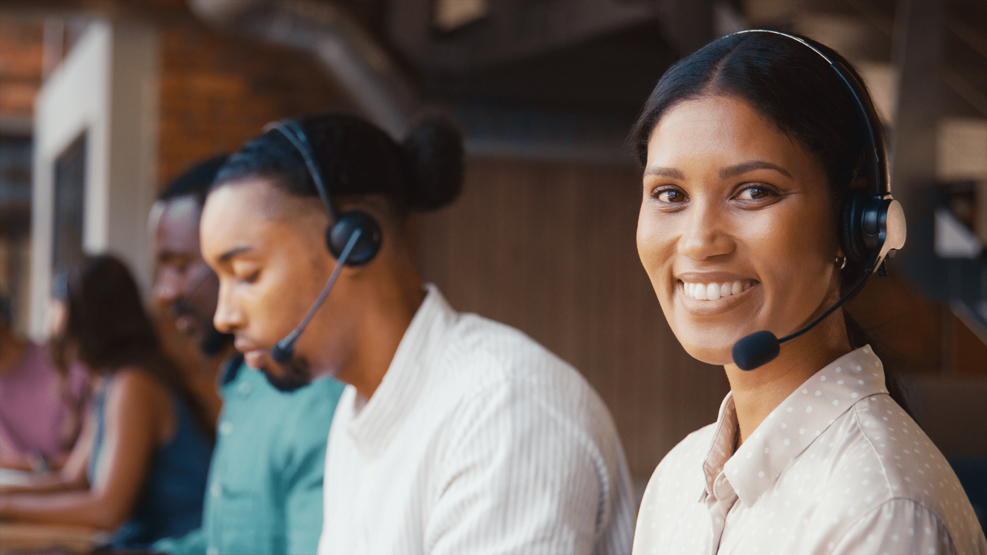 Personnel de call center basé à Antananarivo